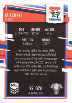 2021 NRL Elite - Silver Specials #SS070 Mitchell Pearce Back